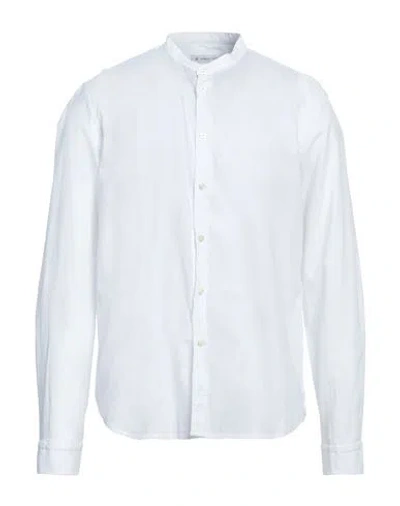 Manuel Ritz Man Shirt White Size 17 Linen, Cotton In White