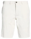 Manuel Ritz Man Shorts & Bermuda Shorts Beige Size 28 Cotton, Elastane In White