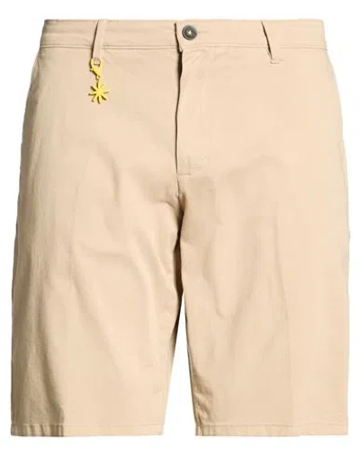 Manuel Ritz Man Shorts & Bermuda Shorts Beige Size 38 Cotton, Elastane In Pink