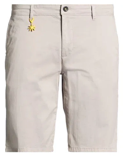 Manuel Ritz Man Shorts & Bermuda Shorts Grey Size 42 Cotton, Elastane In Pink