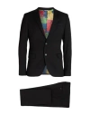 Manuel Ritz Man Suit Black Size 34 Polyester, Viscose, Elastane