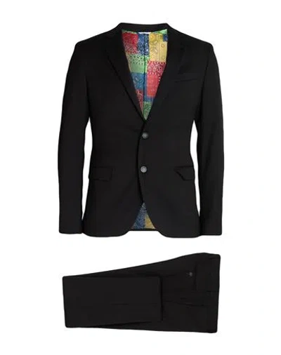 Manuel Ritz Man Suit Black Size 34 Polyester, Viscose, Elastane