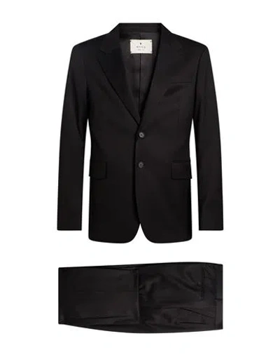 Manuel Ritz Man Suit Black Size 36 Polyester, Viscose, Elastane