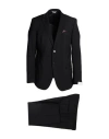 Manuel Ritz Man Suit Black Size 40 Virgin Wool In Black