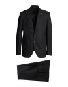 Manuel Ritz Man Suit Black Size 42 Polyester, Viscose, Elastane