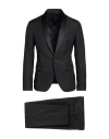 Manuel Ritz Man Suit Black Size 44 Polyester, Wool, Viscose, Elastane In Black
