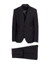 Manuel Ritz Man Suit Black Size 46 Wool, Elastane In Black