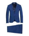 Manuel Ritz Man Suit Blue Size 34 Polyester, Viscose, Elastane