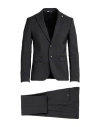 Manuel Ritz Man Suit Charcoal Size 44 Virgin Wool In Black