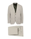 Manuel Ritz Man Suit Grey Size 46 Polyester, Viscose, Elastane In Neutral