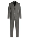 Manuel Ritz Man Suit Lead Size 40 Virgin Wool In Gray