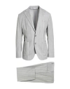 Manuel Ritz Man Suit Light Grey Size 36 Virgin Wool, Elastane In Grey