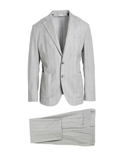 Manuel Ritz Man Suit Light Grey Size 36 Virgin Wool, Elastane