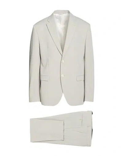 MANUEL RITZ MANUEL RITZ MAN SUIT LIGHT GREY SIZE 46 POLYESTER, VISCOSE, ELASTANE