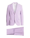 Manuel Ritz Man Suit Light Purple Size 40 Polyester, Viscose, Elastane