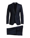 Manuel Ritz Man Suit Midnight Blue Size 38 Virgin Wool, Viscose, Elastane In Blue