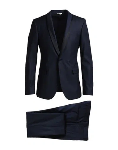 Manuel Ritz Man Suit Midnight Blue Size 38 Virgin Wool, Viscose, Elastane