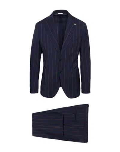 Manuel Ritz Man Suit Midnight Blue Size 40 Virgin Wool