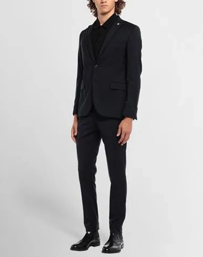 Manuel Ritz Man Suit Midnight Blue Size 40 Virgin Wool, Elastane