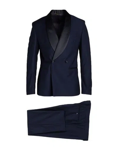 Manuel Ritz Man Suit Midnight Blue Size 40 Polyester, Viscose, Elastane