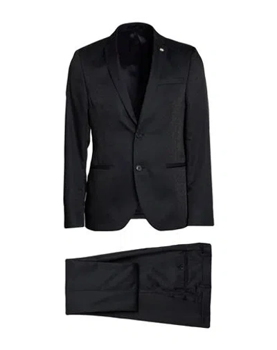 Manuel Ritz Man Suit Midnight Blue Size 44 Polyester, Wool