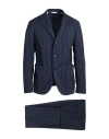Manuel Ritz Man Suit Midnight Blue Size 40 Virgin Wool In Blue