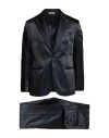 Manuel Ritz Man Suit Midnight Blue Size 46 Polyester, Viscose In Blue