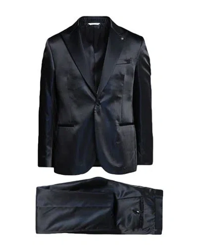 Manuel Ritz Man Suit Midnight Blue Size 46 Polyester, Viscose