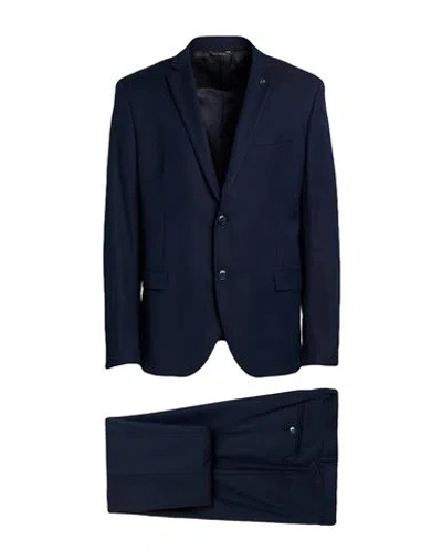Manuel Ritz Man Suit Midnight Blue Size 46 Polyester, Viscose, Elastane