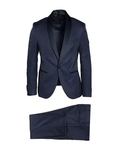MANUEL RITZ MANUEL RITZ MAN SUIT NAVY SIZE 40 POLYESTER, WOOL
