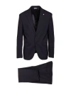 Manuel Ritz Man Suit Navy Size 42 Wool, Elastane In Blue