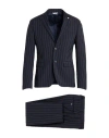 Manuel Ritz Man Suit Midnight Blue Size 40 Virgin Wool In Navy