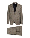 Manuel Ritz Man Suit Sand Size 44 Polyester, Viscose, Elastane