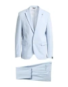 Manuel Ritz Man Suit Sky Blue Size 44 Polyester, Viscose, Elastane