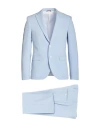 Manuel Ritz Man Suit Sky Blue Size 44 Polyester, Viscose, Elastane