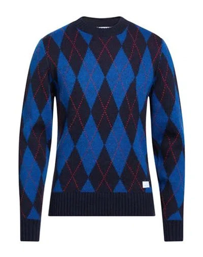 Manuel Ritz Man Sweater Blue Size S Acrylic, Wool, Viscose, Alpaca Wool