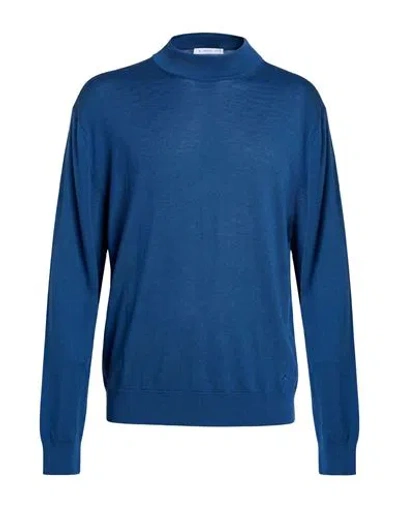 Manuel Ritz Man Sweater Blue Size S Virgin Wool