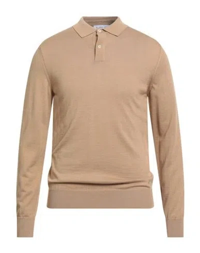 Manuel Ritz Man Sweater Camel Size Xl Acrylic, Polyamide, Wool In Neutral