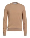 Manuel Ritz Man Sweater Camel Size Xl Acrylic, Polyamide, Wool In Brown