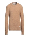 Manuel Ritz Man Sweater Camel Size Xl Acrylic, Wool, Viscose, Alpaca Wool In Beige