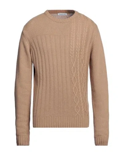 Manuel Ritz Man Sweater Camel Size Xxl Polyamide, Wool, Viscose, Cashmere In Beige