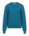 Manuel Ritz Man Sweater Deep Teal Size Xxl Wool In Green