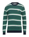 Manuel Ritz Man Sweater Green Size L Cotton In Green