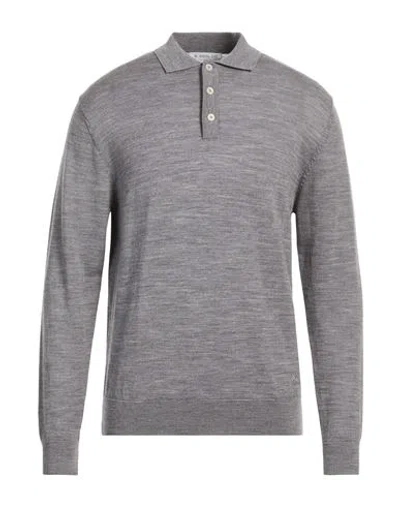 Manuel Ritz Man Sweater Grey Size M Wool In Gray