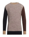 Manuel Ritz Man Sweater Khaki Size Xl Acrylic, Polyamide, Alpaca Wool, Wool, Elastane In Beige