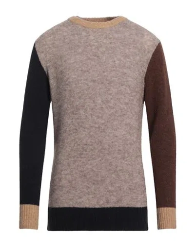Manuel Ritz Man Sweater Khaki Size Xl Acrylic, Polyamide, Alpaca Wool, Wool, Elastane In Beige