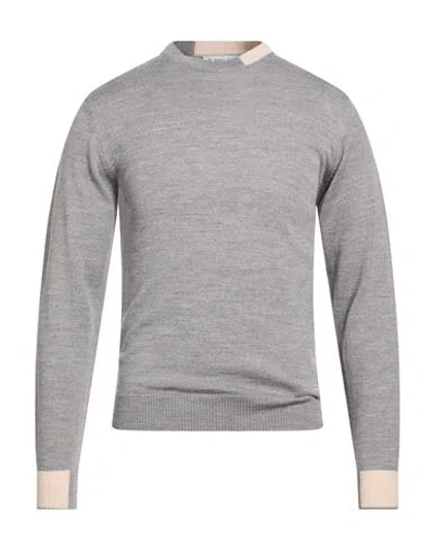 Manuel Ritz Man Sweater Light Grey Size S Wool, Acrylic In Gray