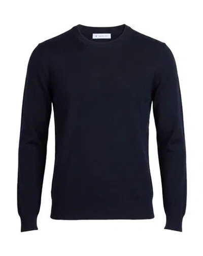 Manuel Ritz Man Sweater Midnight Blue Size S Virgin Wool, Acrylic