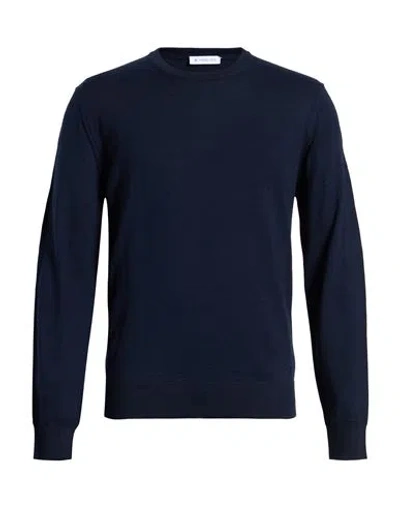 Manuel Ritz Man Sweater Midnight Blue Size Xl Acrylic, Polyamide, Wool