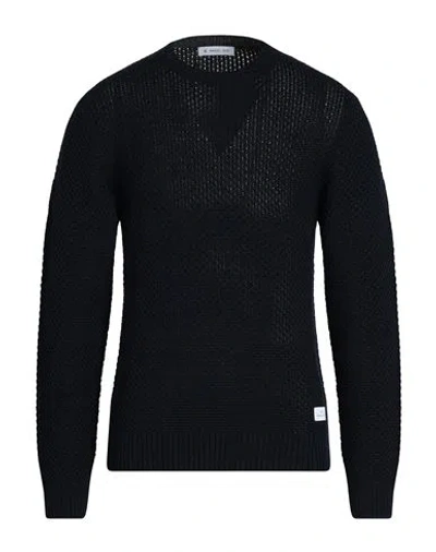 Manuel Ritz Man Sweater Midnight Blue Size Xxl Wool, Acrylic